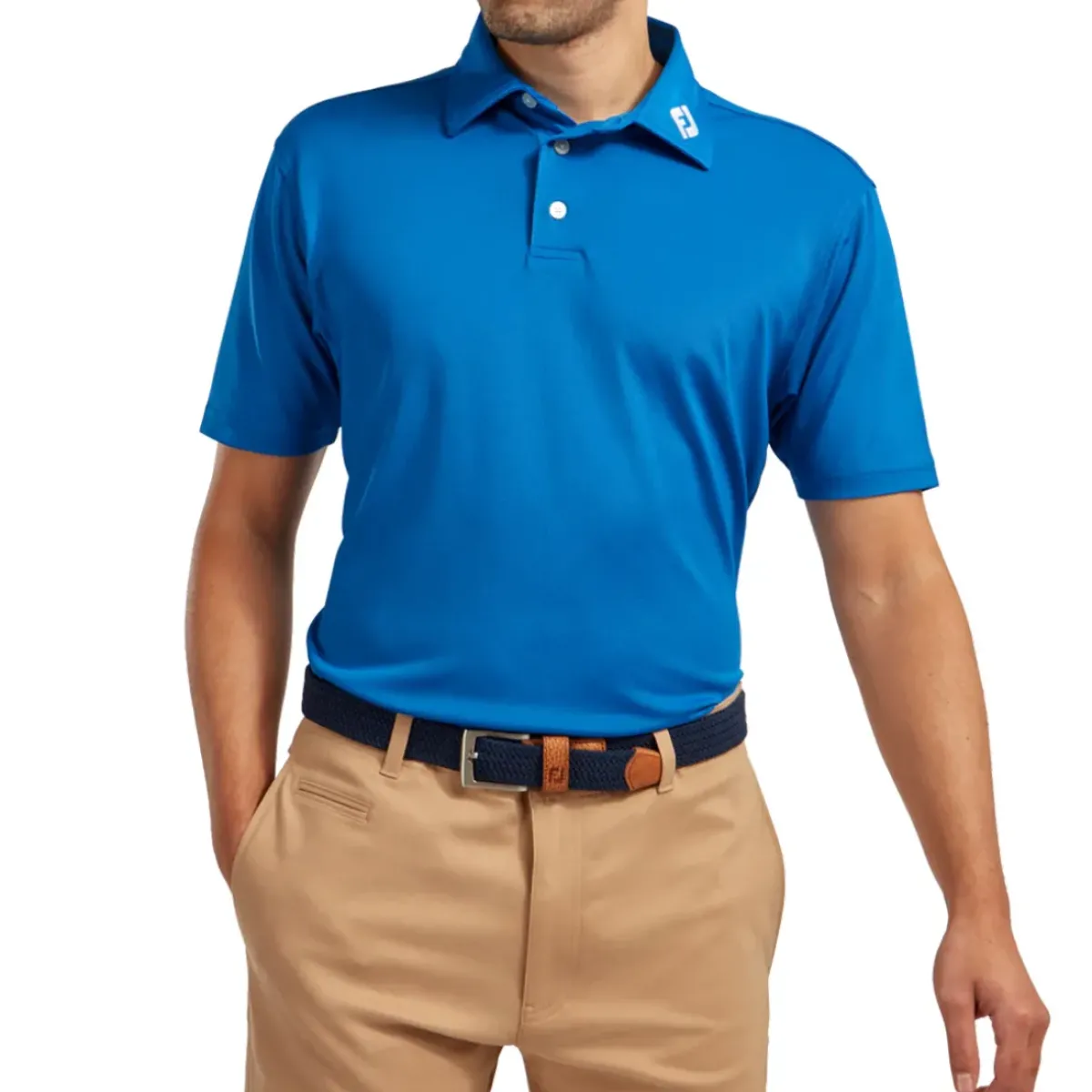 Outlet Men's Stretch Pique Solid Colour Golf Polo Shirt Men's Polo Shirts|Season Ready Collection