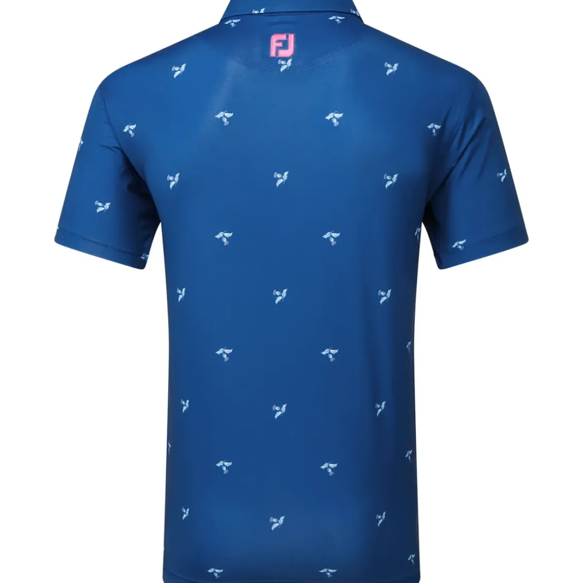 Clearance Men's Thistle Print Lisle Golf Polo Shirt Men's Polo Shirts