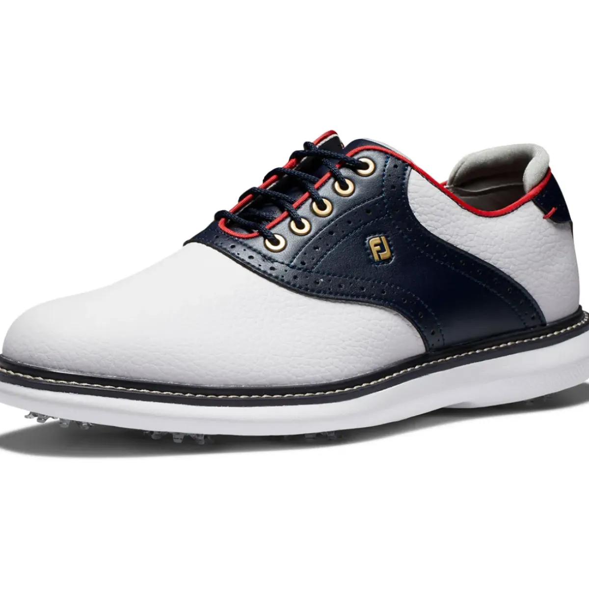 New Men's Traditions Waterproof Spiked Golf Shoes Men's Waterproof Golf Shoes|Men's Spiked Golf Shoes