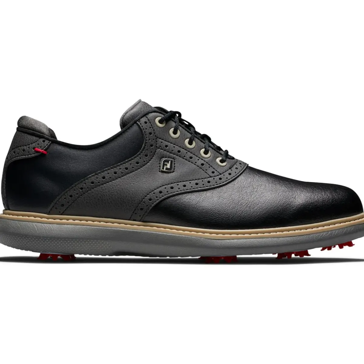 Online Men's Traditions Waterproof Spiked Golf Shoes Men's Waterproof Golf Shoes|Men's Spiked Golf Shoes