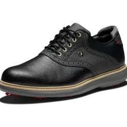 Online Men's Traditions Waterproof Spiked Golf Shoes Men's Waterproof Golf Shoes|Men's Spiked Golf Shoes