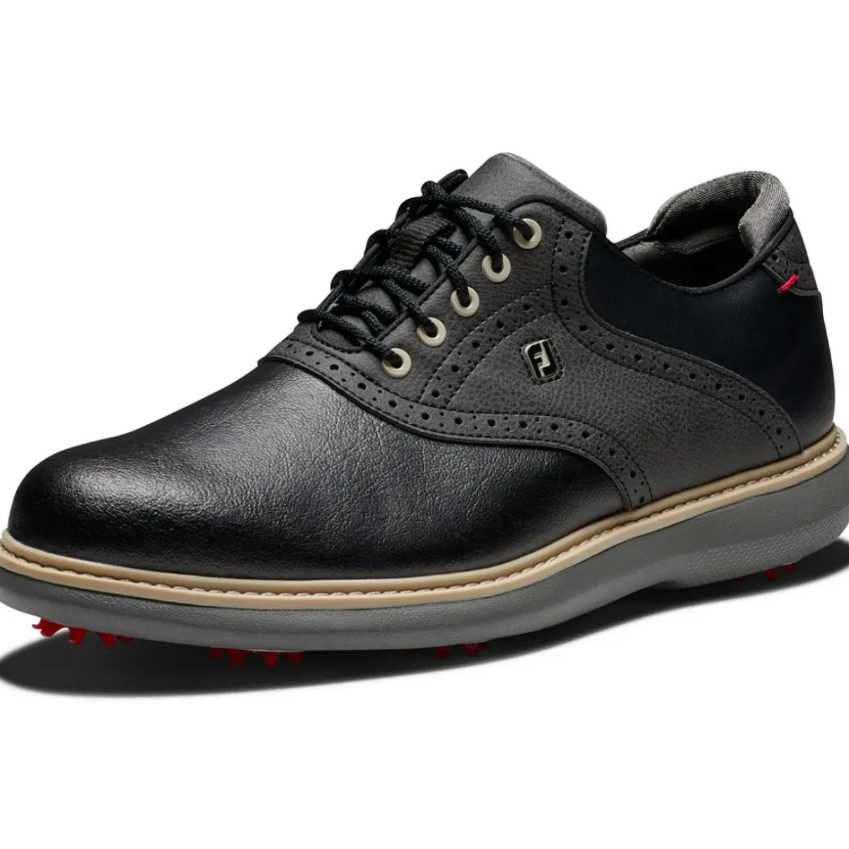 Online Men's Traditions Waterproof Spiked Golf Shoes Men's Waterproof Golf Shoes|Men's Spiked Golf Shoes