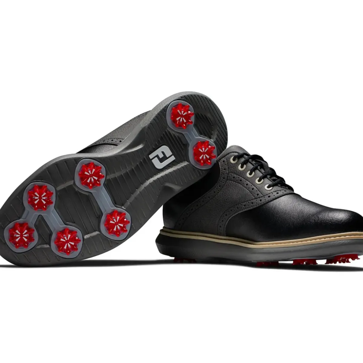 Online Men's Traditions Waterproof Spiked Golf Shoes Men's Waterproof Golf Shoes|Men's Spiked Golf Shoes