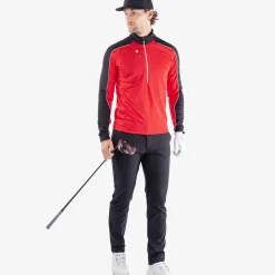 New Men's Dave Half Zip Golf Midlayer Men's Sweaters|Men's Midlayers
