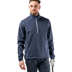 New Men's Lawrence Half Zip Golf Midlayer Men's Sweaters|Men's Midlayers