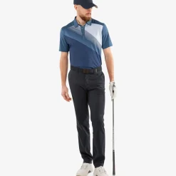 Online Men's Macoy Stripe Golf Polo Shirt Men's Polo Shirts