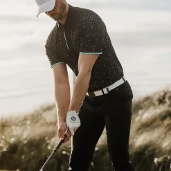 Best Men's Mannix Printed Golf Polo Shirt Men's Polo Shirts