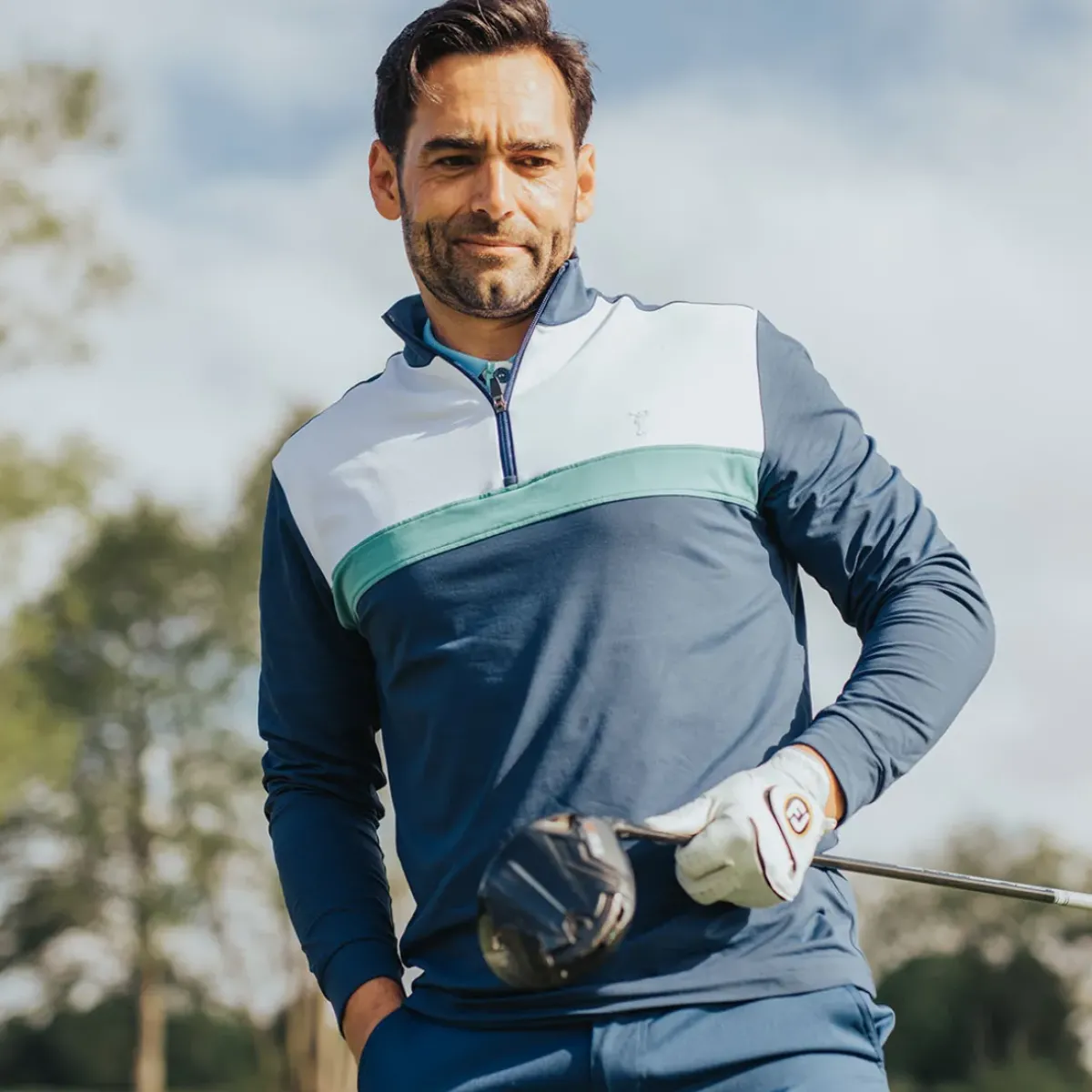 Men's Tech Golf Midlayer Men's Sweaters|Men's Midlayers