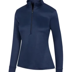 Hot Ladies Clubhouse Half Zip Mock Golf Mid Layer Ladies Midlayers|Men's Midlayers