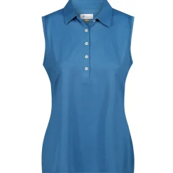 Online Ladies Freedom Pique Sleeveless Golf Polo Shirt Ladies Polo Shirts|Season Ready Collection