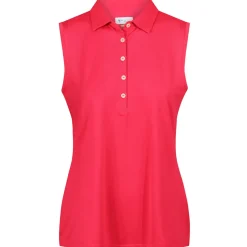 Hot Ladies Freedom Pique Sleeveless Golf Polo Shirt Ladies Polo Shirts|Season Ready Collection