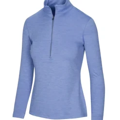 Best Ladies Half Zip Mock Golf Midlayer Ladies Midlayers|Men's Midlayers