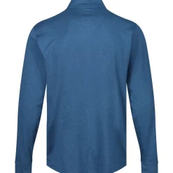 Clearance Men's Heathered Half Zip Mock Golf Midlayer Men's Sweaters|Men's Midlayers