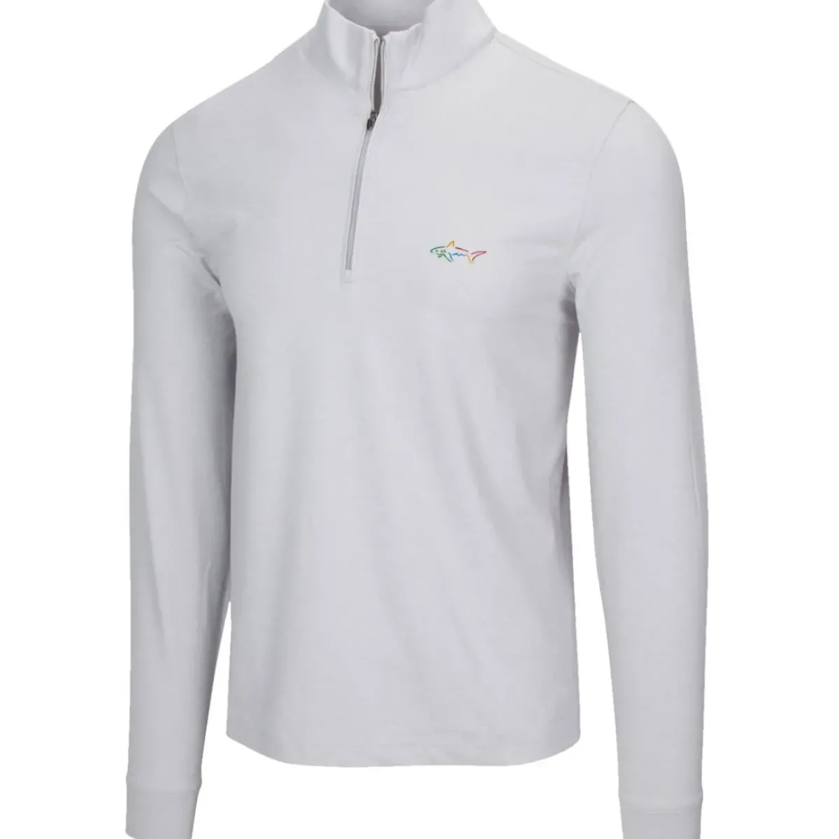 Clearance Men's Heathered Half Zip Mock Golf Midlayer Men's Sweaters|Men's Midlayers