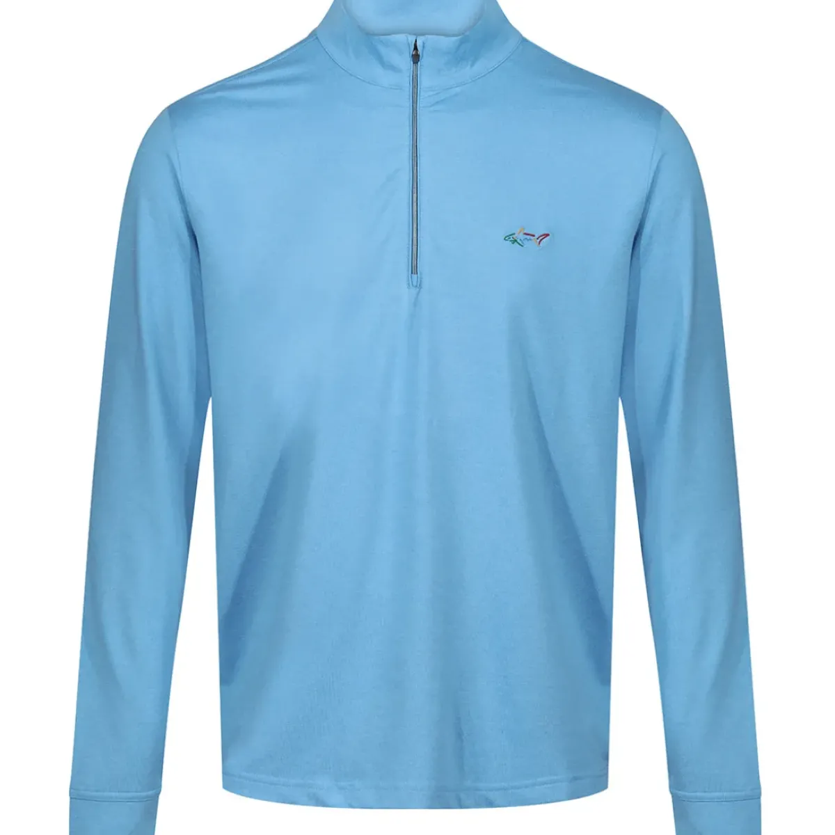 Clearance Men's Heathered Half Zip Mock Golf Midlayer Men's Sweaters|Men's Midlayers