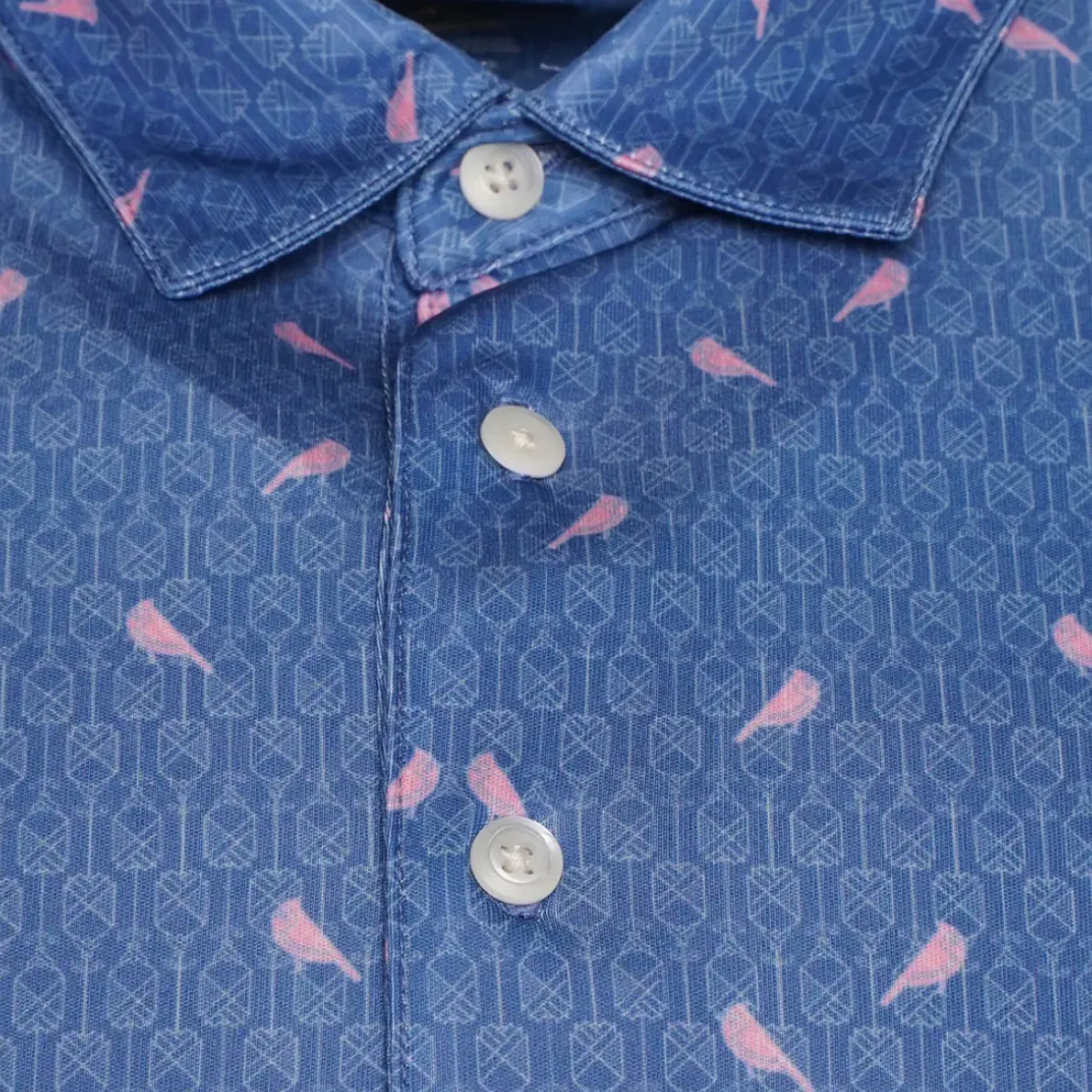 Sale Men's Love Birds Print Golf Polo Shirt Men's Polo Shirts