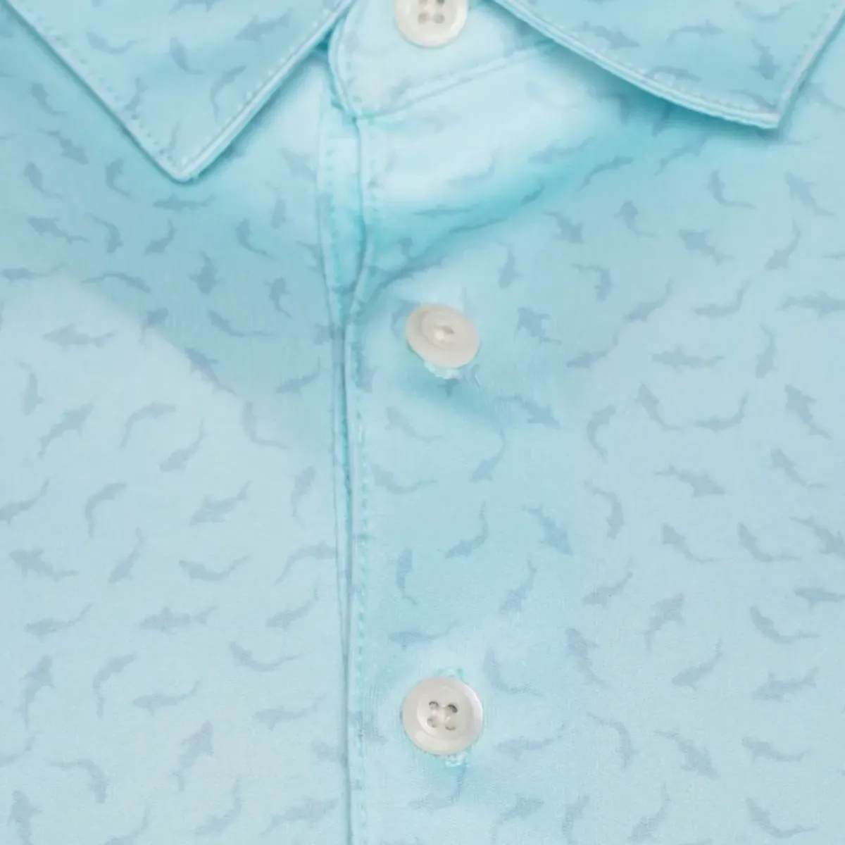 New Men's Mini Shark Print Golf Polo Shirt Men's Polo Shirts|Season Ready Collection