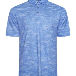 New Men's Shark Shadow Camo Golf Polo Shirt Men's Polo Shirts|Season Ready Collection