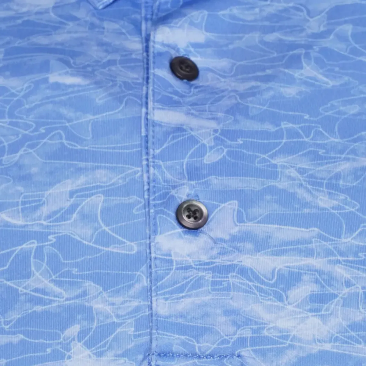 New Men's Shark Shadow Camo Golf Polo Shirt Men's Polo Shirts|Season Ready Collection