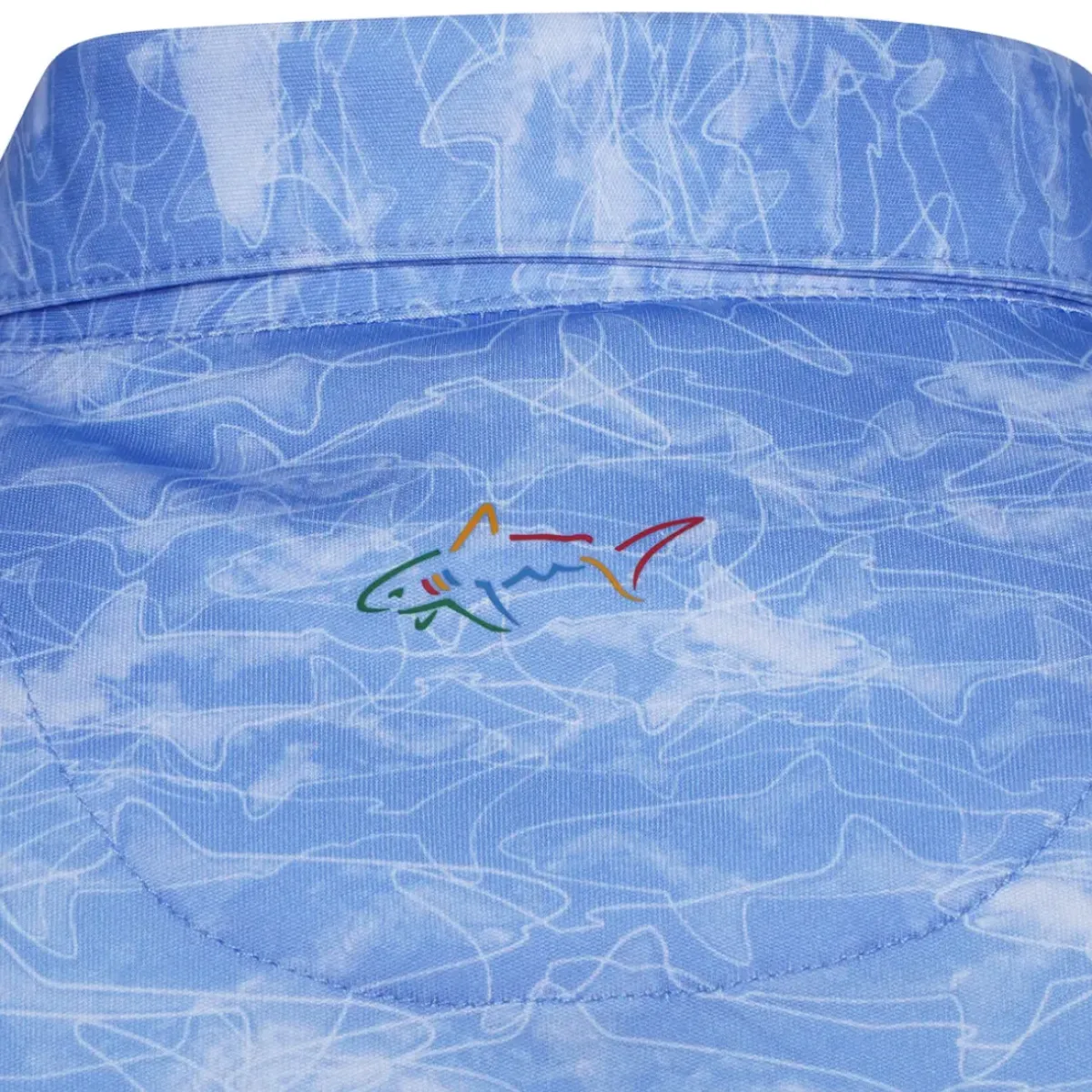 New Men's Shark Shadow Camo Golf Polo Shirt Men's Polo Shirts|Season Ready Collection