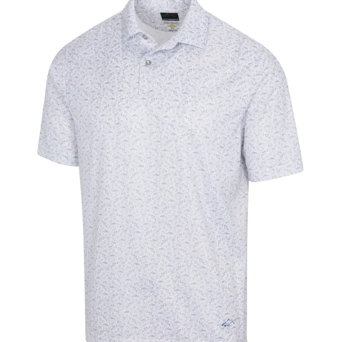 Sale Men's Shark Sketch Golf Polo Shirt Men's Polo Shirts