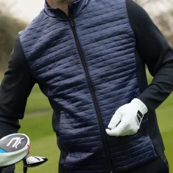 Best Men's Tidal Wave Full Zip Golf Jacket Men's Sweaters|Men's Jackets