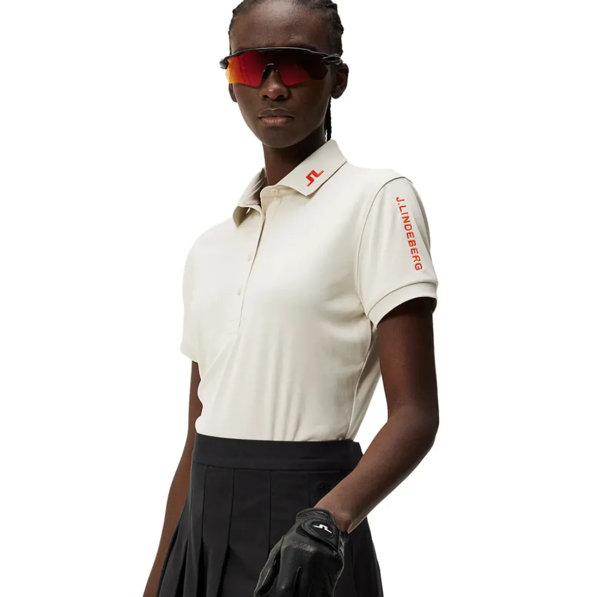 Outlet J.Lindeberg Ladies Tour Tech Golf Polo Shirt Ladies Polo Shirts