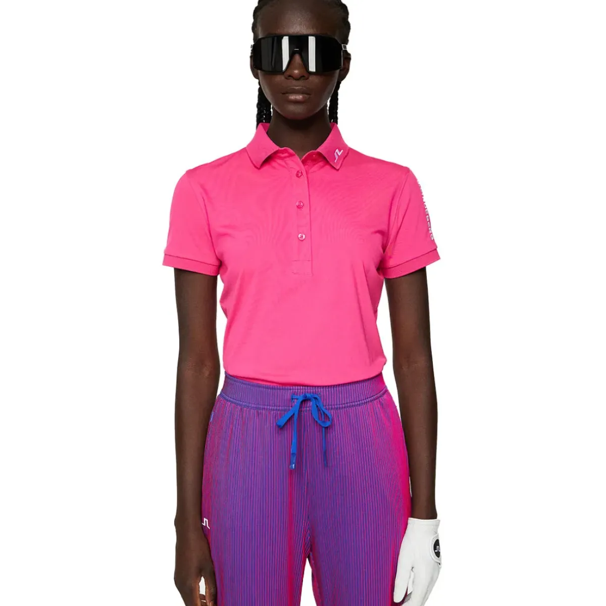 Discount J.Lindeberg Ladies Tour Tech Golf Polo Shirt Ladies Polo Shirts