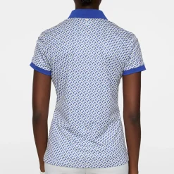 New J.Lindeberg Ladies Tour Tech Print Golf Polo Shirt Ladies Polo Shirts