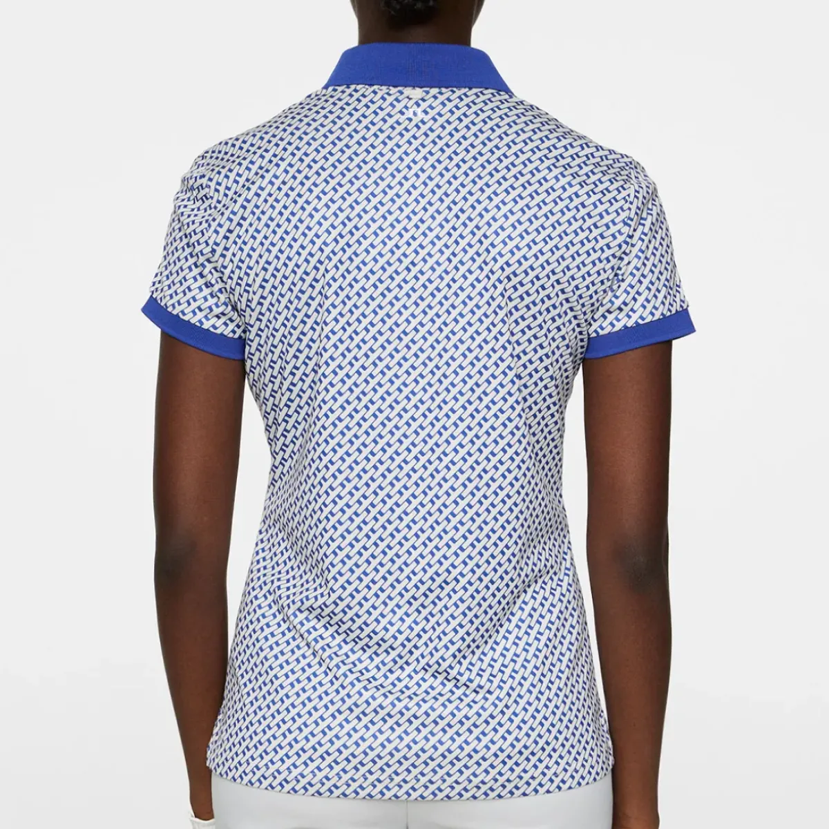 New J.Lindeberg Ladies Tour Tech Print Golf Polo Shirt Ladies Polo Shirts