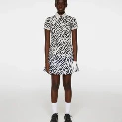 New J.Lindeberg Ladies Tour Tech Print Golf Polo Shirt Ladies Polo Shirts