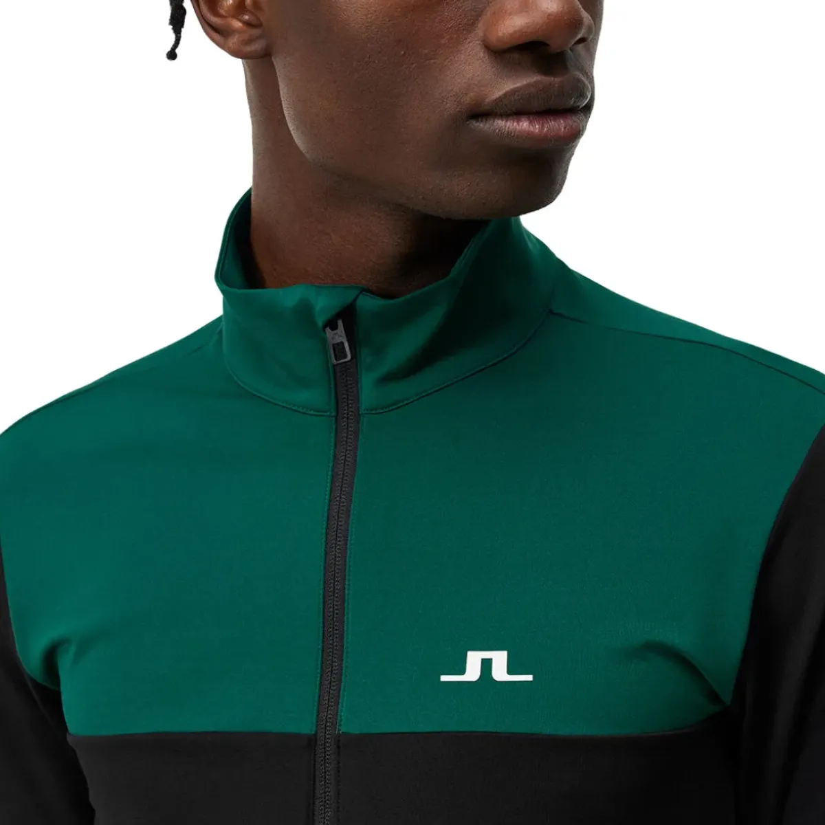 J.Lindeberg Men's Banks Full Zip Golf Midlayer Men's Sweaters|Men's Midlayers