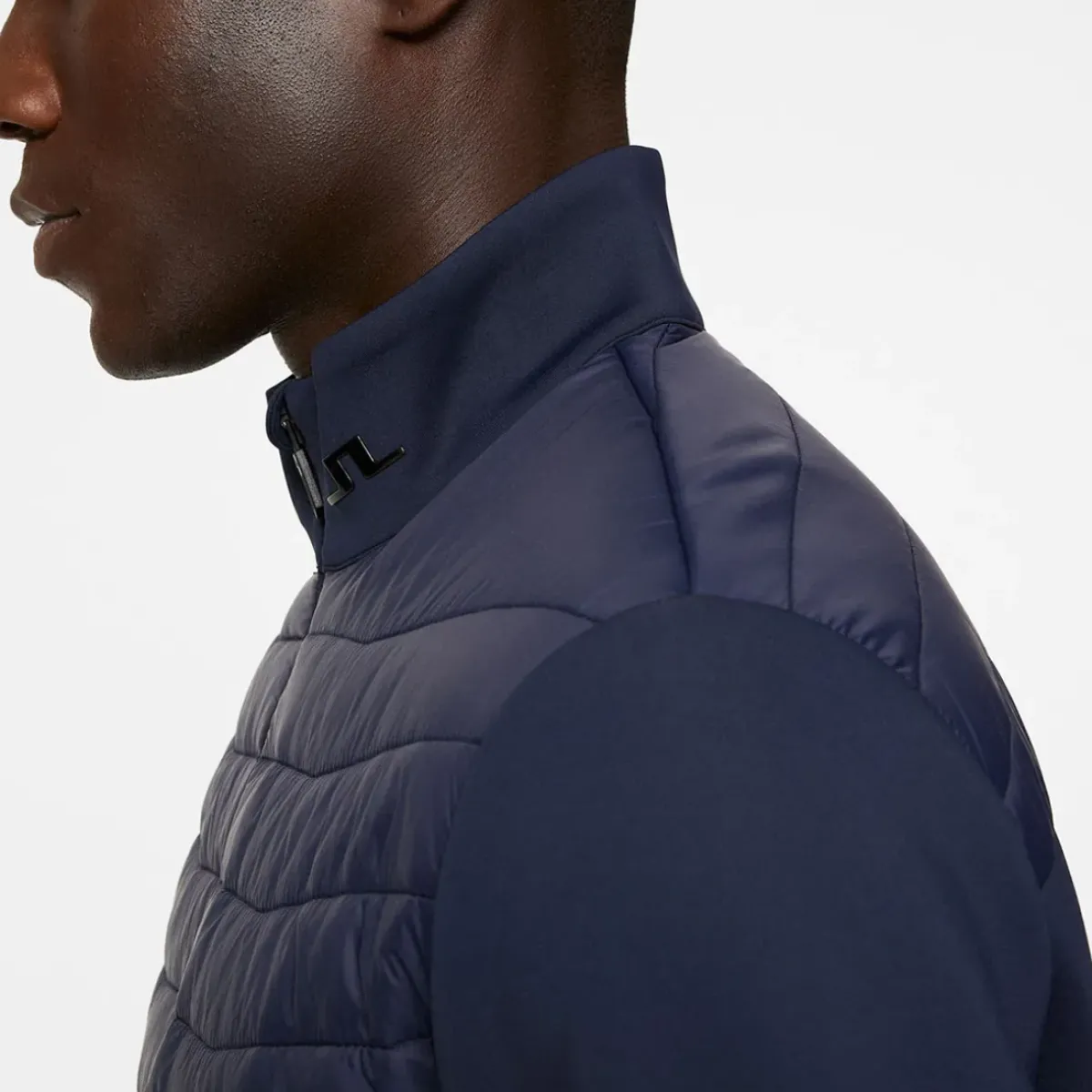 J.Lindeberg Men's Holden Quilted Hybrid Golf Jacket Men's Sweaters|Men's Jackets