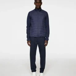 J.Lindeberg Men's Holden Quilted Hybrid Golf Jacket Men's Sweaters|Men's Jackets