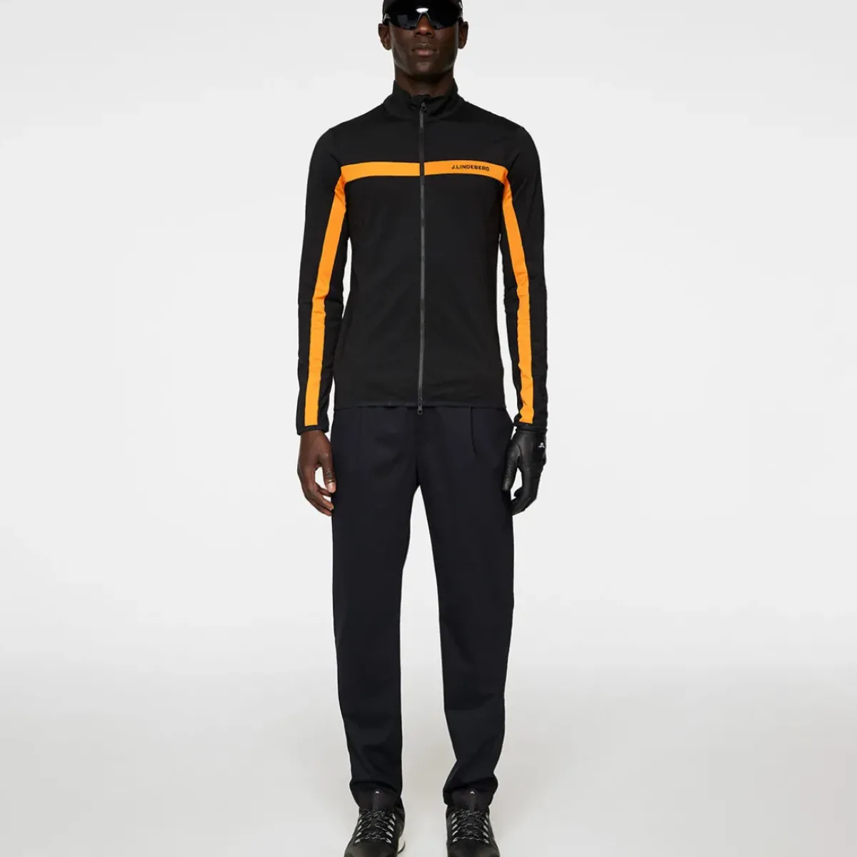 J.Lindeberg Men's Jarvis Full Zip Golf Mid Layer Men's Sweaters|Men's Midlayers