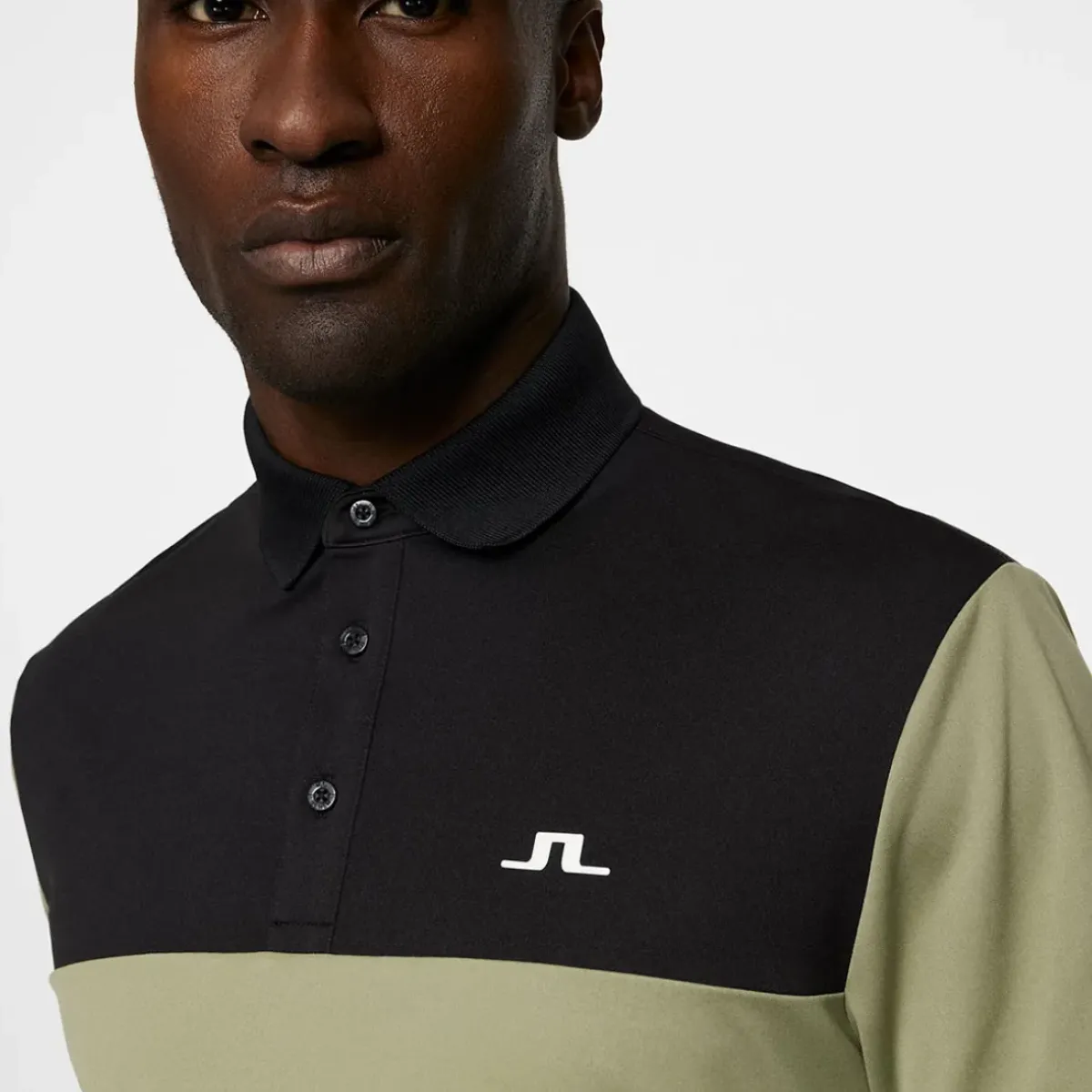 Clearance J.Lindeberg Men's Keenan Colorblock Golf Polo Shirt Men's Polo Shirts