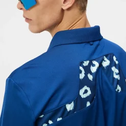 J.Lindeberg Men's KV Reg Fit Print Golf Polo Shirt Men's Polo Shirts