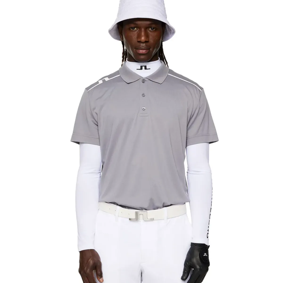 Outlet J.Lindeberg Men's Lionel Shoulder Golf Polo Shirt Men's Polo Shirts