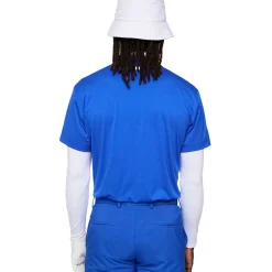 Discount J.Lindeberg Men's Lionel Shoulder Golf Polo Shirt Men's Polo Shirts