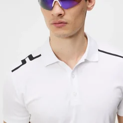 Discount J.Lindeberg Men's Lionel Shoulder Golf Polo Shirt Men's Polo Shirts