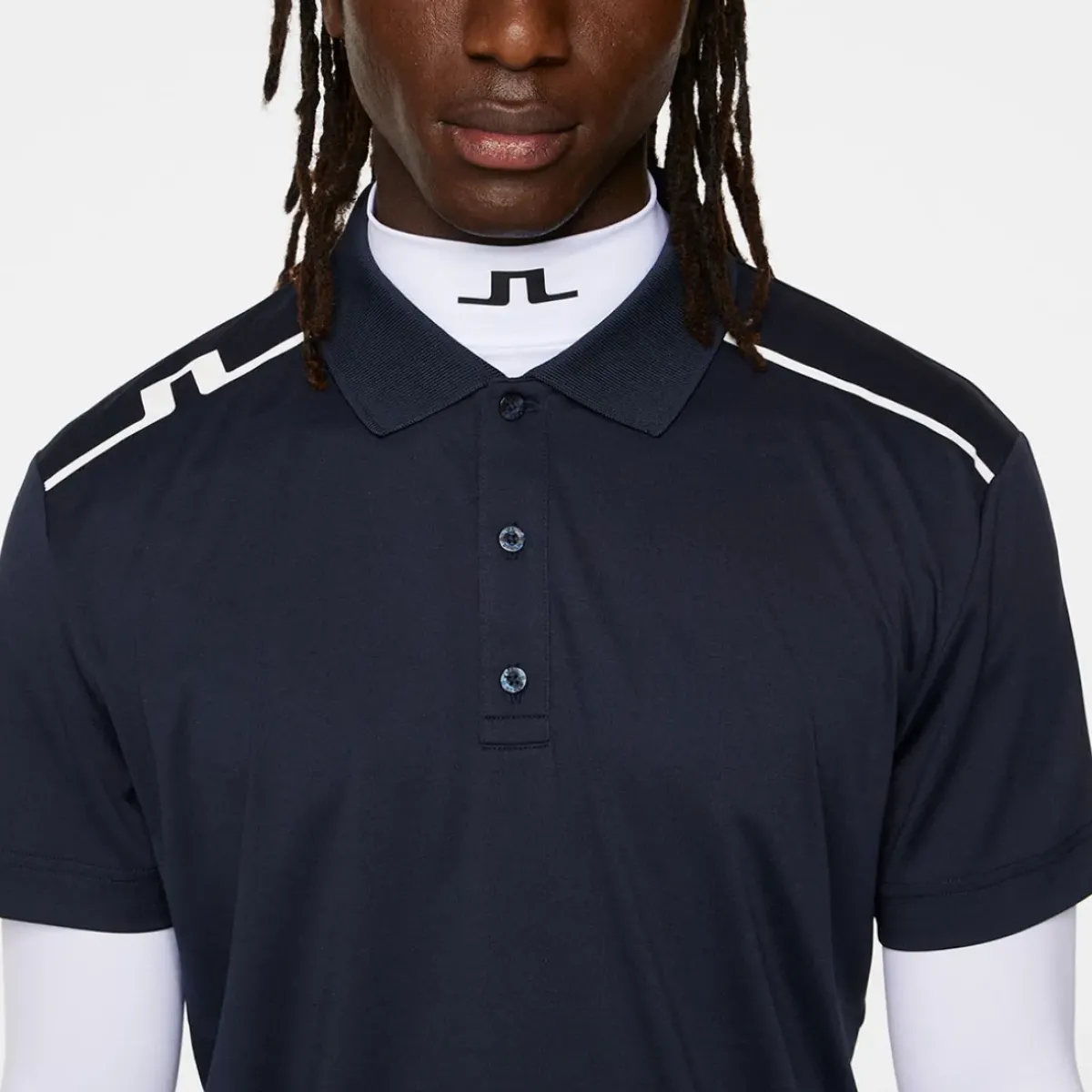 Online J.Lindeberg Men's Lionel Shoulder Golf Polo Shirt Men's Polo Shirts