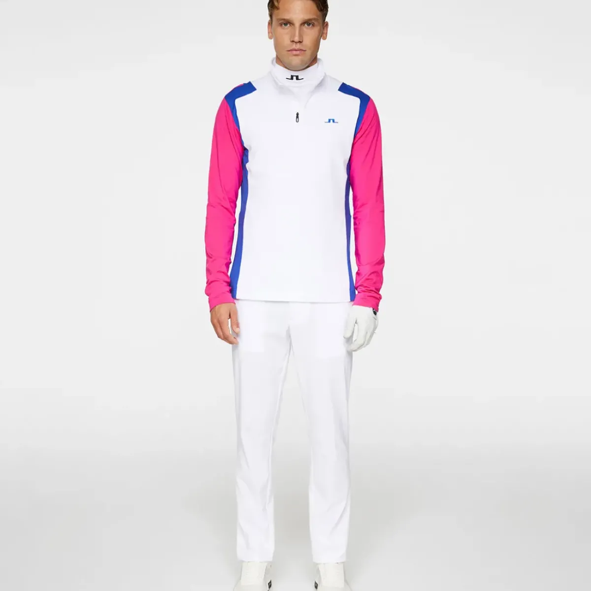 Outlet J.Lindeberg Men's Lukas Quarter Zip Golf Mid Layer Men's Sweaters|Men's Midlayers