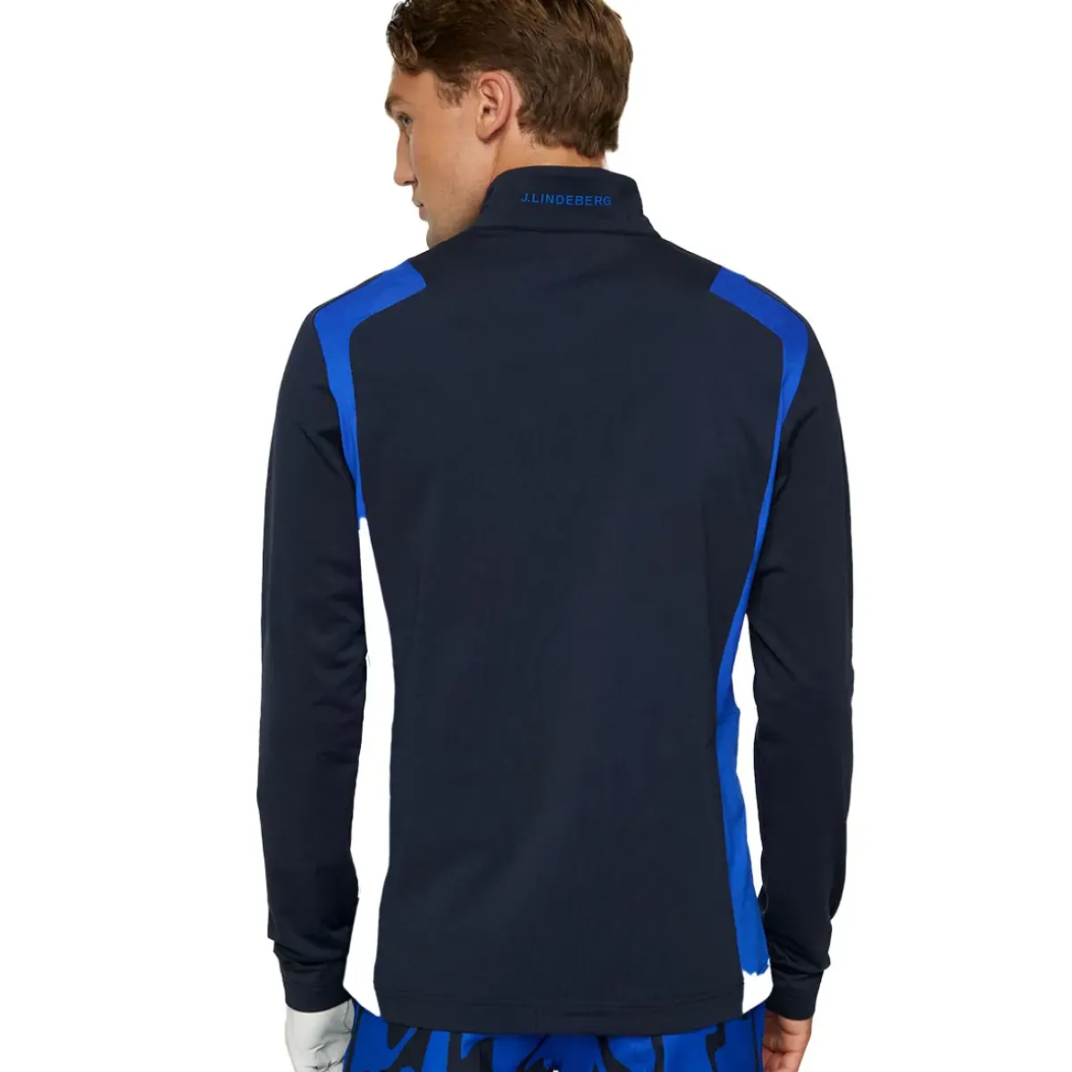 Clearance J.Lindeberg Men's Lukas Quarter Zip Golf Mid Layer Men's Sweaters|Men's Midlayers