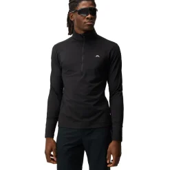 New J.Lindeberg Men's Luke Half Zip Golf Midlayer Men's Sweaters|Men's Midlayers