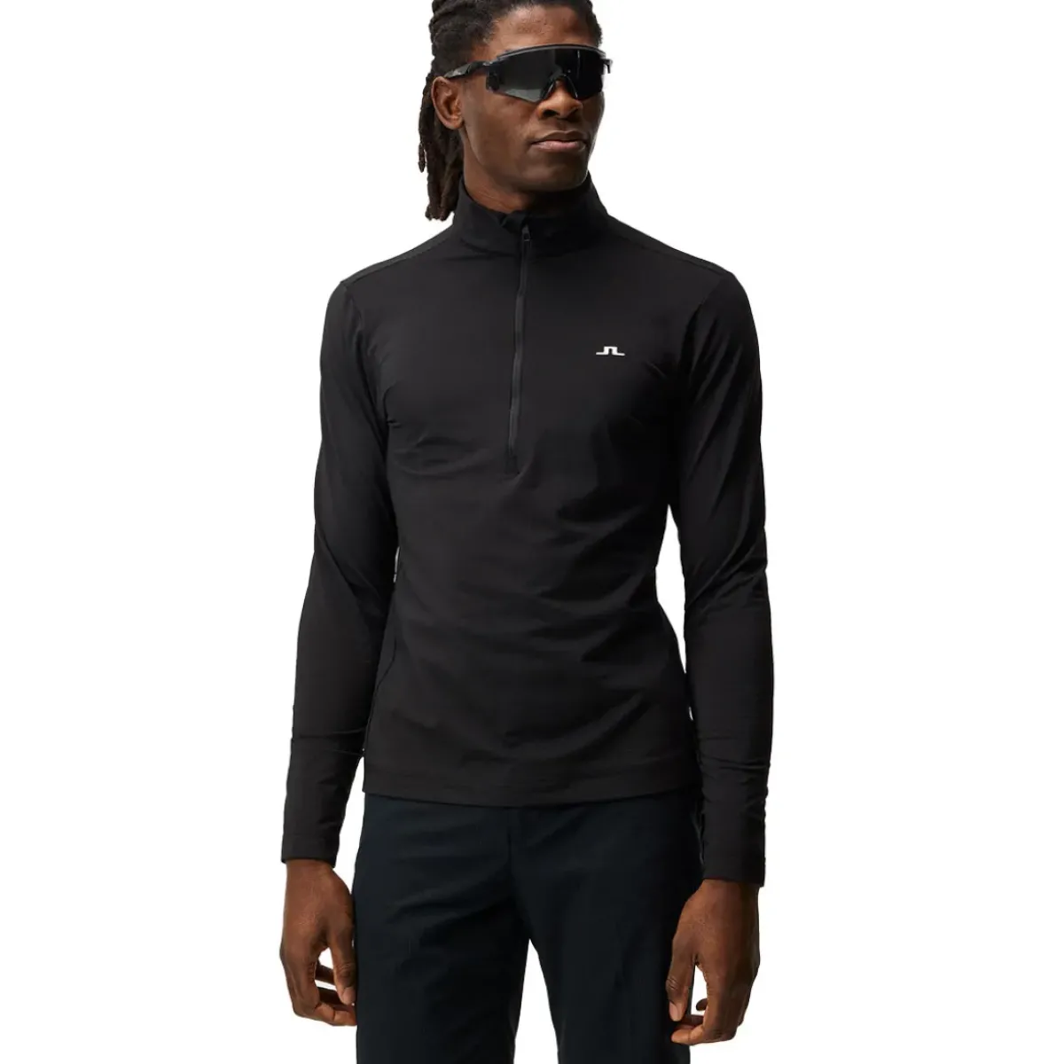New J.Lindeberg Men's Luke Half Zip Golf Midlayer Men's Sweaters|Men's Midlayers