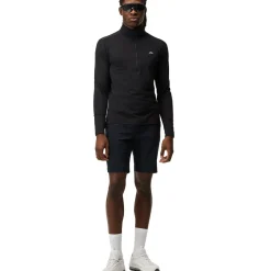 New J.Lindeberg Men's Luke Half Zip Golf Midlayer Men's Sweaters|Men's Midlayers