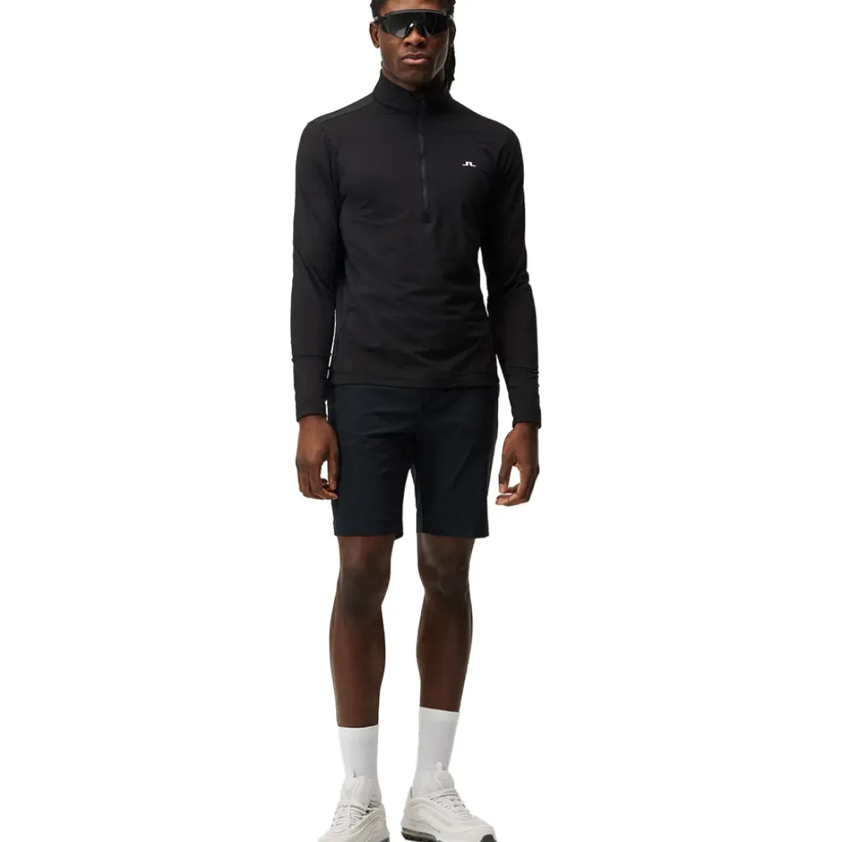 New J.Lindeberg Men's Luke Half Zip Golf Midlayer Men's Sweaters|Men's Midlayers