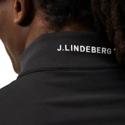 New J.Lindeberg Men's Luke Half Zip Golf Midlayer Men's Sweaters|Men's Midlayers