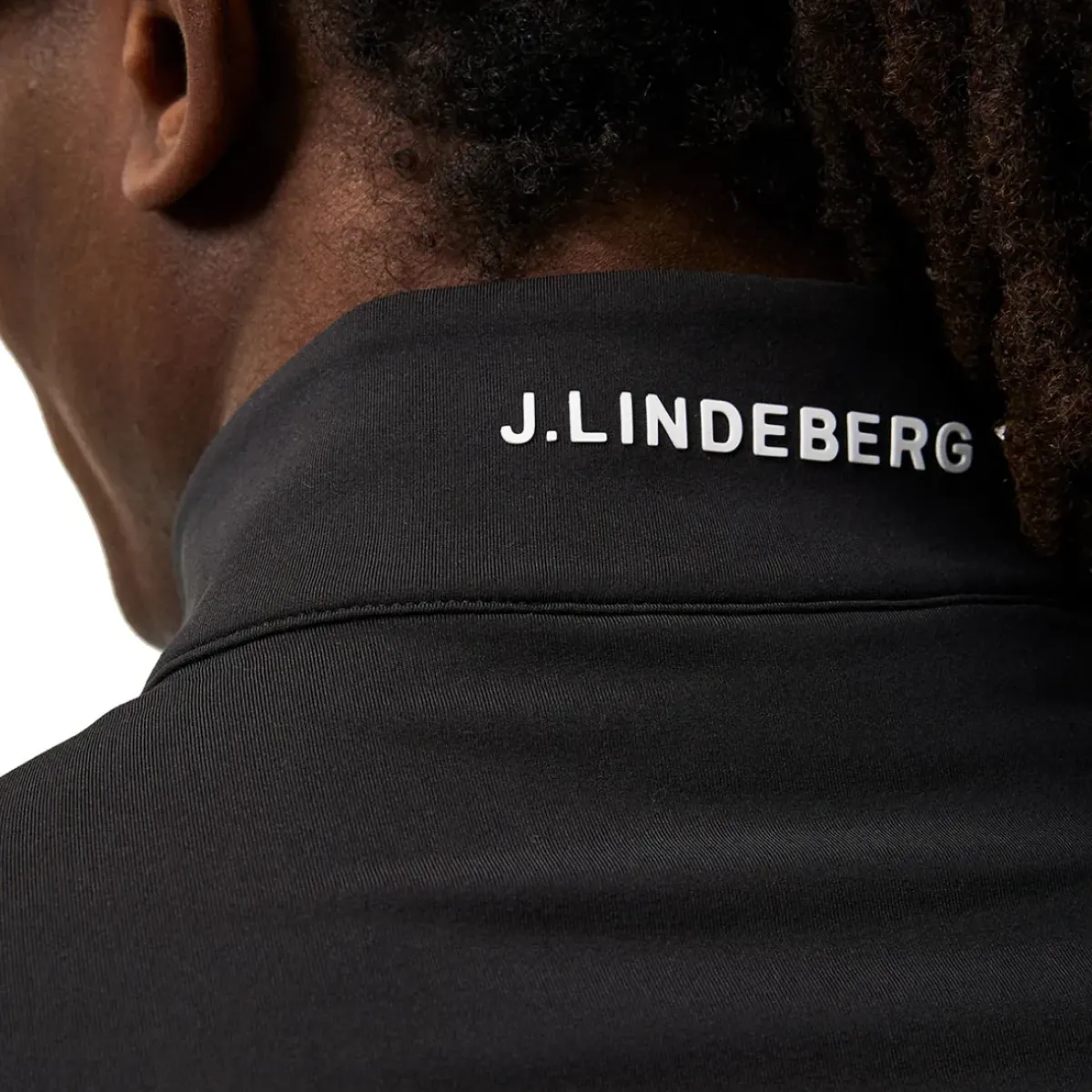 New J.Lindeberg Men's Luke Half Zip Golf Midlayer Men's Sweaters|Men's Midlayers