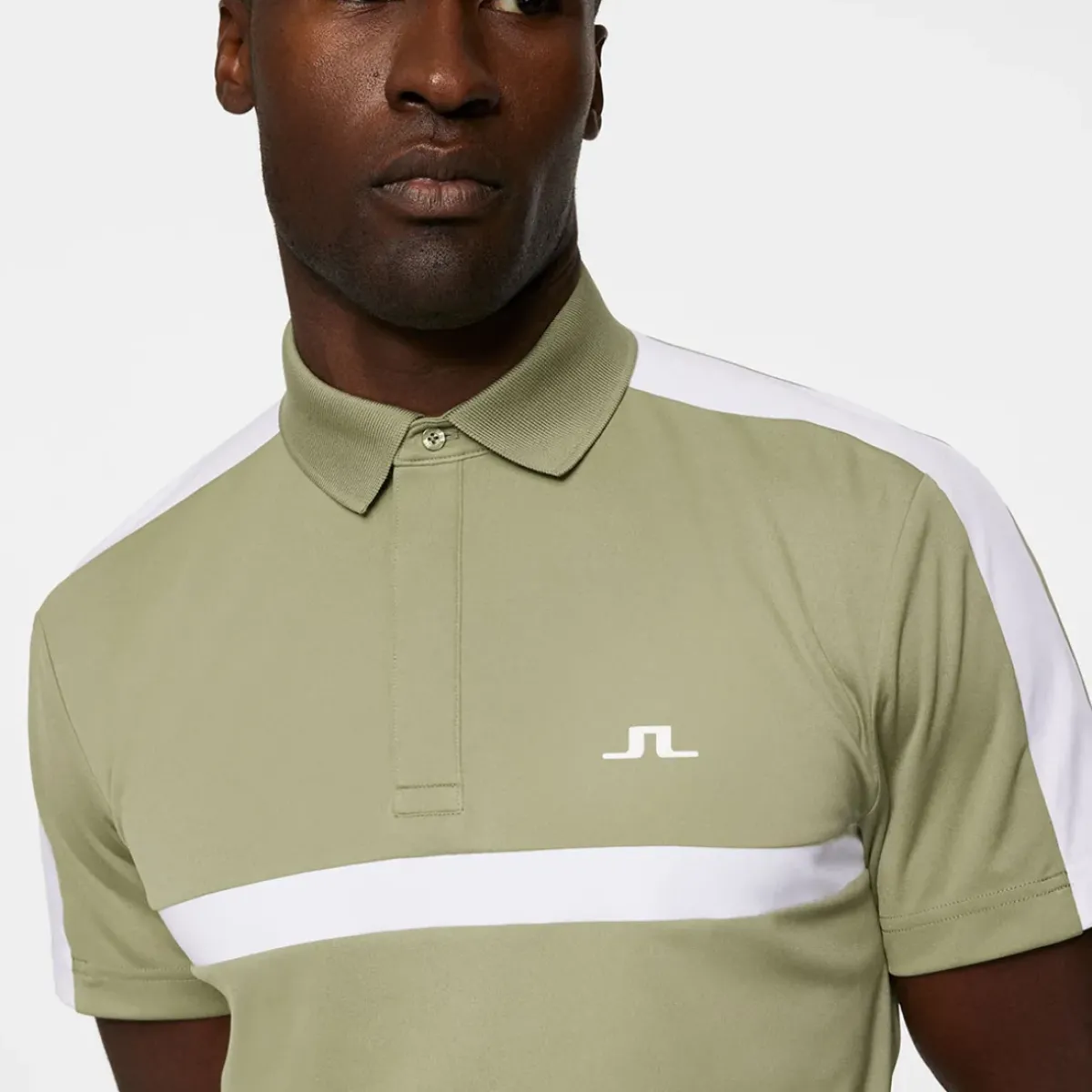 Sale J.Lindeberg Men's Sebastian Chest Stripe Golf Polo Shirt Men's Polo Shirts